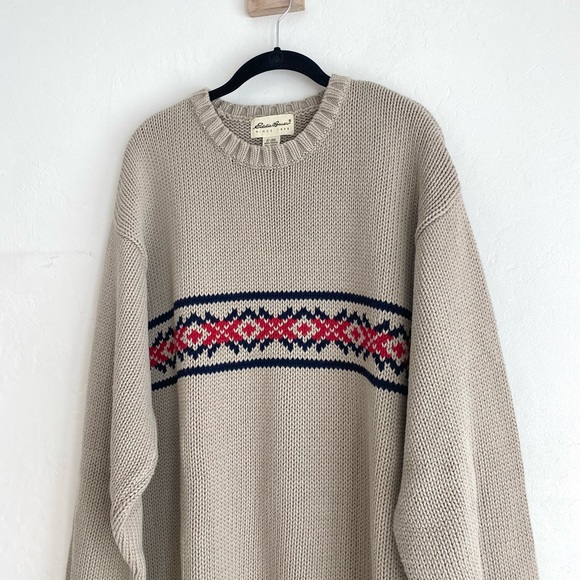 90s Eddie Bauer cotton crewneck - Picture 2 of 8